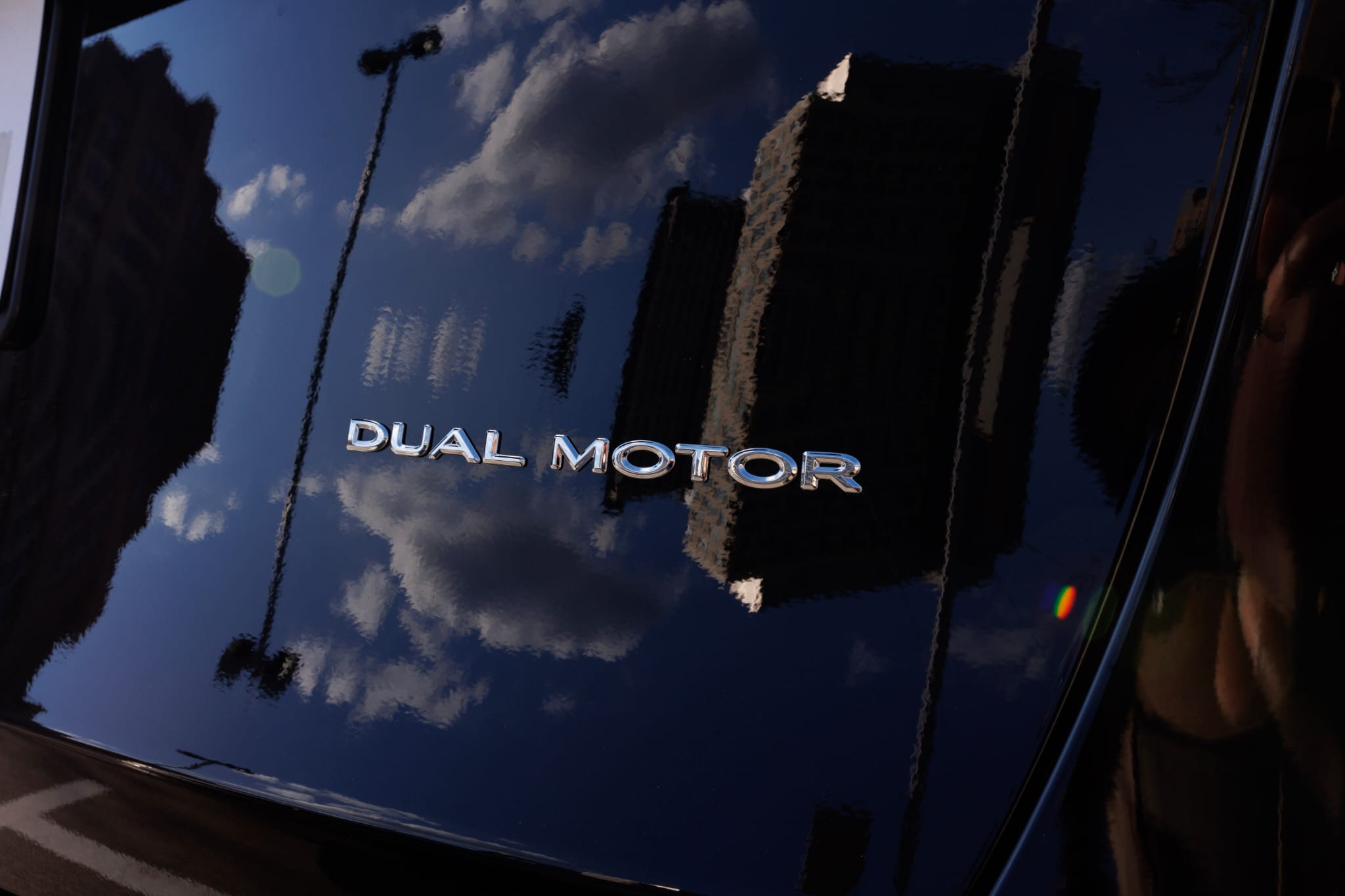 Dual Motor Tesla back